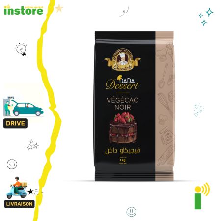 Dada Chocolat Tablette glaçage Végécao Noir 1Kg