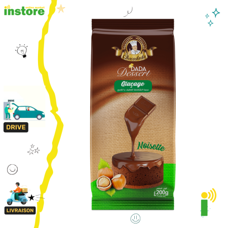 Dada Chocolat glaçage  Tablette Végécao Noisette 200g