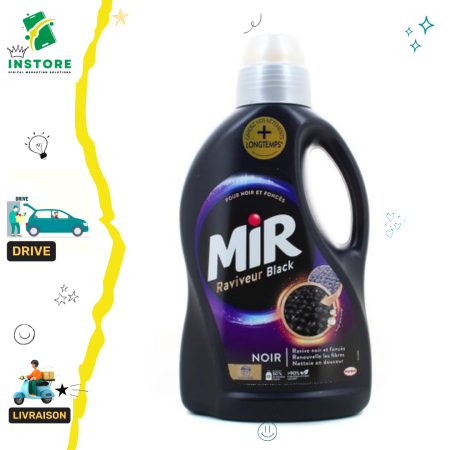 Mir Détergent machine black – raviveur de noir 1,5l