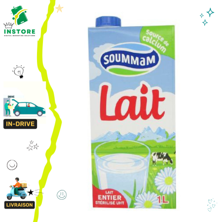 Soummam lait entier 1L