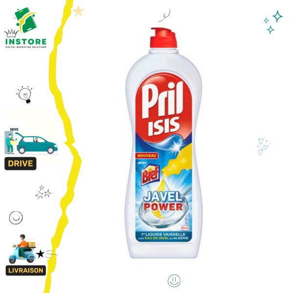 Isis Pril Avec Bref Javel Power 650ml