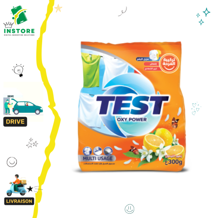 Test Détergent main Oxy powder multi-usage fleurs de citron-300g