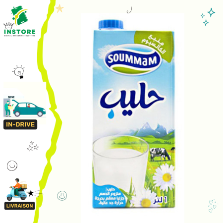 Soummam lait demi-écrémé 1L