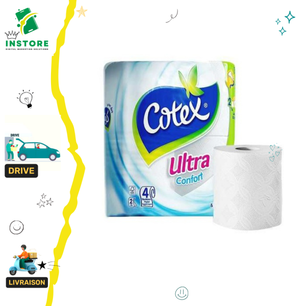 Cotex Papier hygiénique Ultra confort  4pcs