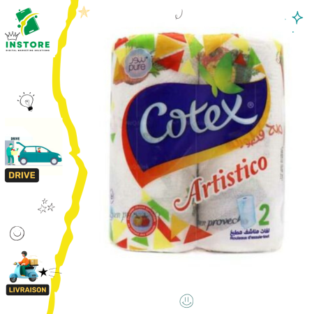 Cotex Essuie tout Artistico 02 rlx Imprimé