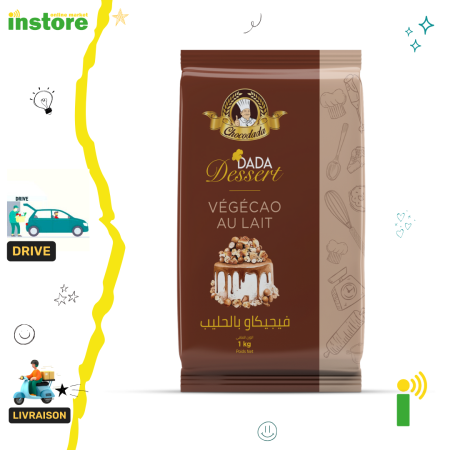 Dada Chocolat glaçage Tablette Végécao Au Lait 1Kg