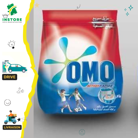 OMO Détergent main Paquet action rapide-330g