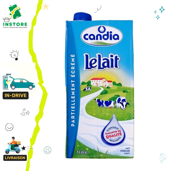 Candia le lait partiellement écrémé 1L