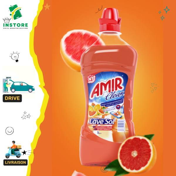 Amir Lave sol-orange pamplemouse 1L