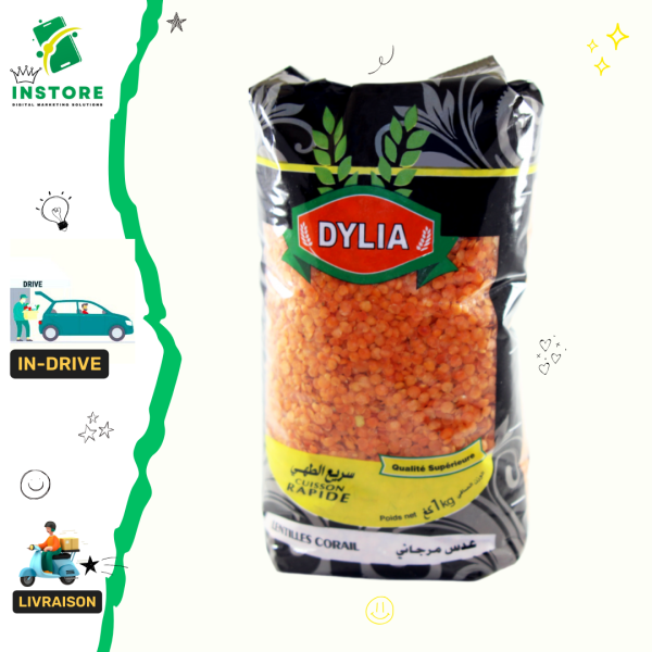 Dylia Lentille corail 1kg