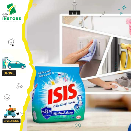 Isis Détergent Sachet multi usage antibactérien -300g