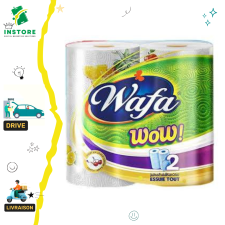 Wafa Essuie tout imprimée 02 rlx wow