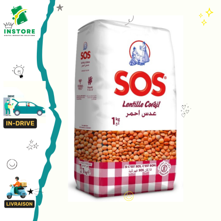 SOS Lentilles Corail 1kg