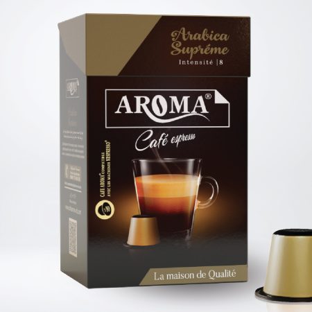 Aroma Café  Capsule Arabica Supréme  Intensité 8 Nombre 8cpl