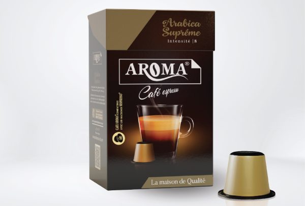 Aroma Café  Capsule Arabica Supréme  Intensité 8 Nombre 8cpl