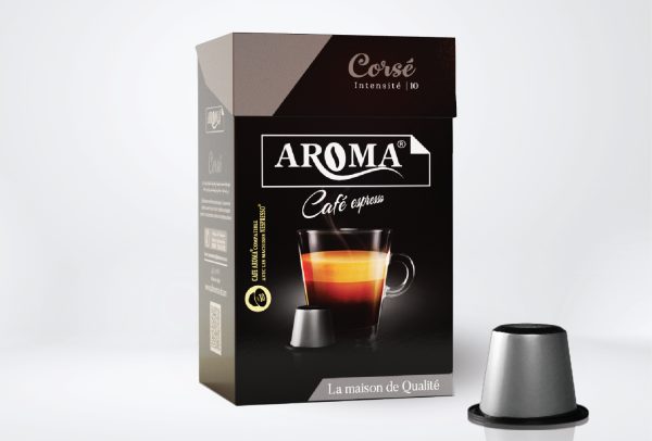 Aroma Café Capsule Corsé Intensité 10  Nombre 8cpl