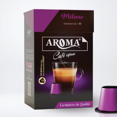 Aroma Café Capsule Milano  Intensité 10  Nombre 8cpl