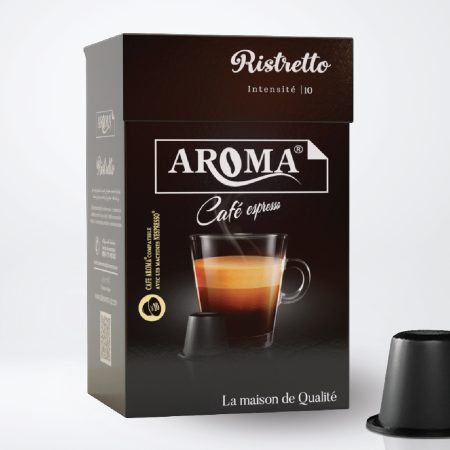 Aroma Café Capsule Ristretto Intensité 10  Nombre 8cpl