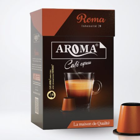 Aroma Café Capsule Roma Intensité 9 Nombre 8cpl