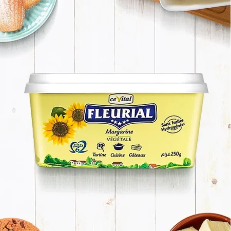 FLEURIAL Margarine de Table Barquette 250G