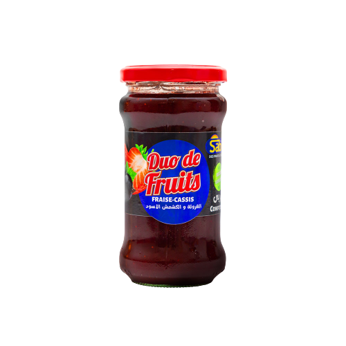 Duo Confiture  de Fruits Fraise-Cassis 360g