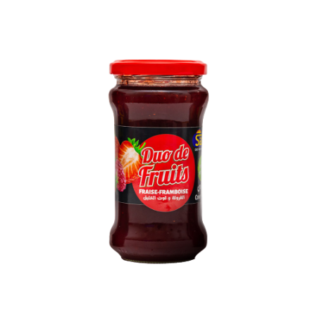 Duo Confiture de Fruits Fraise-Framboise 360g