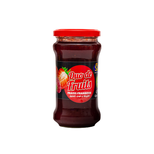 Duo Confiture de Fruits Fraise-Framboise 360g