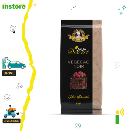 Dada Chocolat glaçage Tablette Végécao Noir 500g