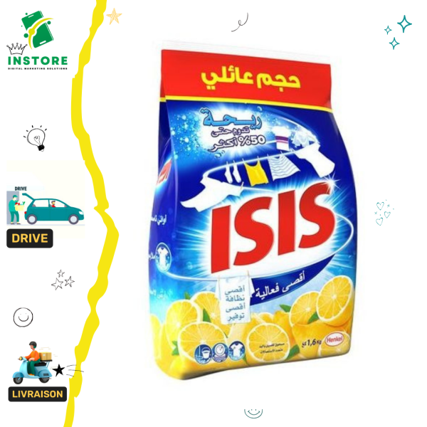 Isis Détergent sachet -citron-1.6kg