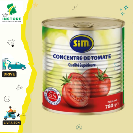 SIM Concentré de tomate 22%- 780g