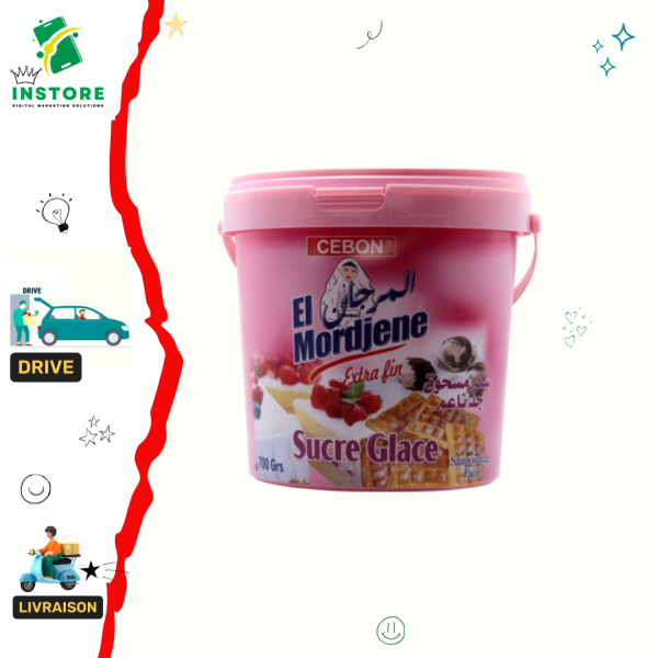 El Mordjen sucre glace extra fin en pot 700g