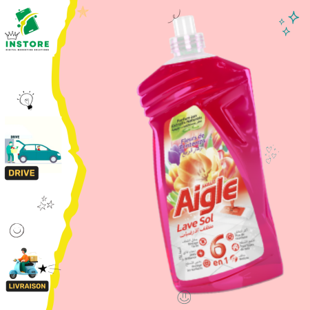 Aigle lave sol fleurs de printemps 6En1-1L