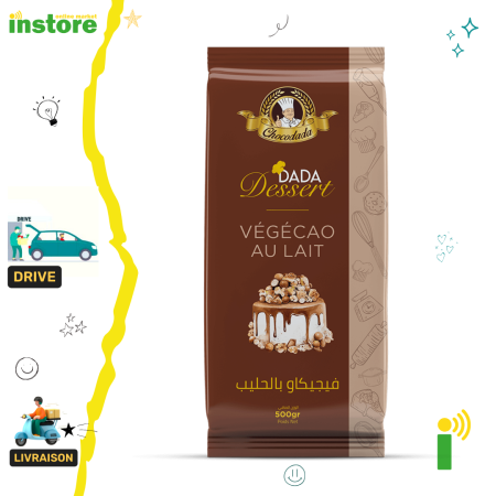 Dada Chocolat glaçage Tablette  Végécao Au Lait 500g