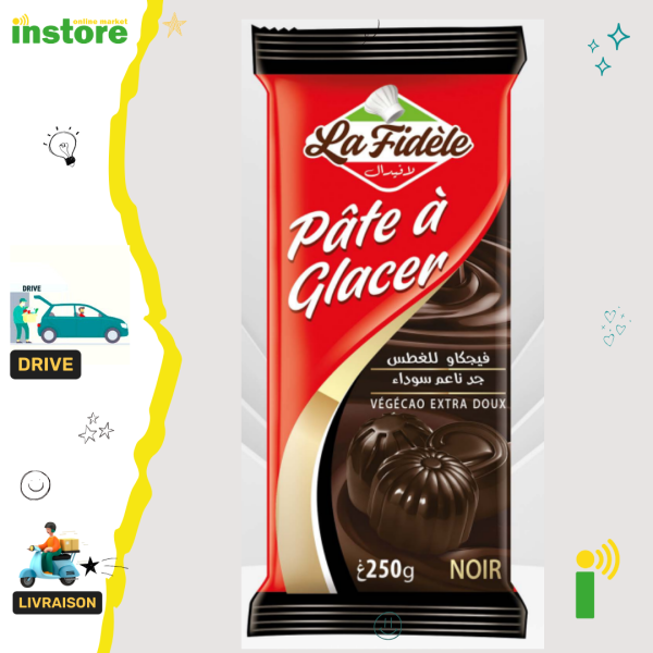 La Fidéle Pate a Glacer Noir 250g