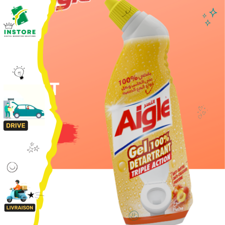 Aigle détartrant triple action senteur pèche 700ml