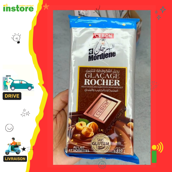 El Mordjene Pâte à glacer rocher sans gluten gout noisette 250g