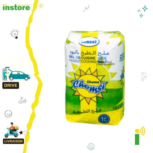 Enasel chemsi sel de cuisine IODE 1kg