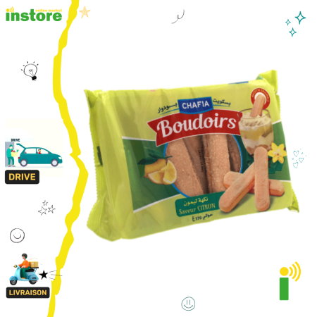 Chafia Biscuits Boudoirs goût citron 170g