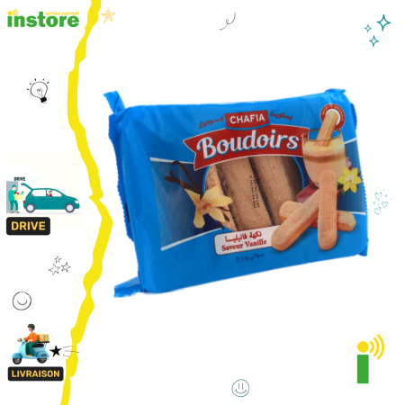 Chafia Biscuits Boudoirs goût Vanille 170g