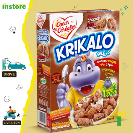 Coeur De Céréales Céréale KRIKALO choco pillows 250g