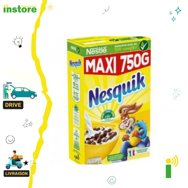 Nesquik Céréales au chocolat format Maxi – 750g