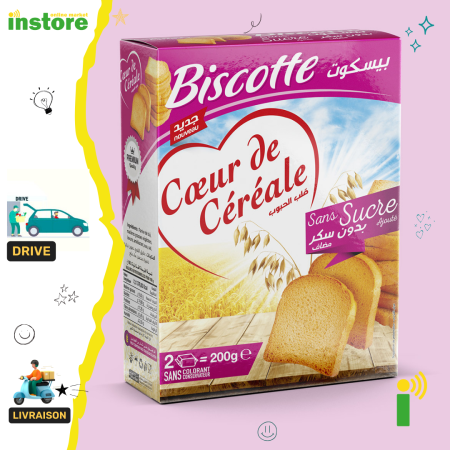 Coeur de Céréale Biscottes - Sans sucre ajouté - 200g